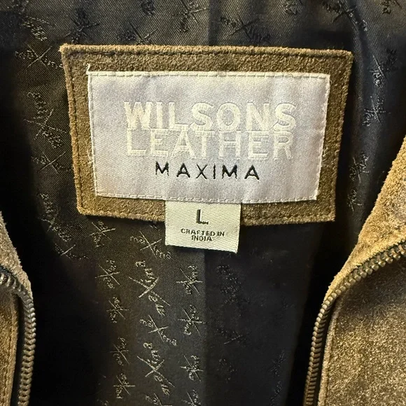 Vintage Wilson's Leather Maxima Distressed Leather Jacket, Size L, Gently worn